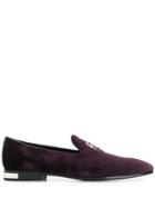 Philipp Plein Logo Plaque Loafers - Purple