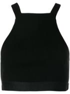 Alexander Wang Halterneck Cropped Vest - Black