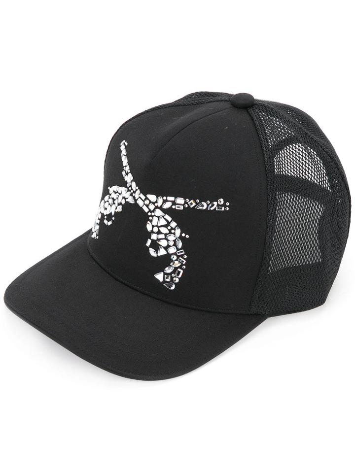 Roar - Embellished Gun Cap - Men - Cotton - One Size, Black, Cotton