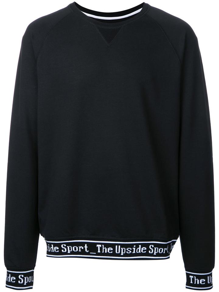 The Upside - Logo Embroidered Sweatshirt - Men - Cotton/polyester/spandex/elastane - M, Black