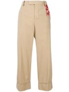 The Gigi Irma High Waist Cropped Trousers - Nude & Neutrals