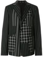 Versace Oversized Check Blazer - Black