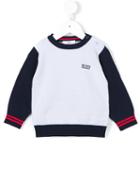 Boss Kids Striped Cuffs Jumper, Infant Boy's, Size: 3 Mth, Blue