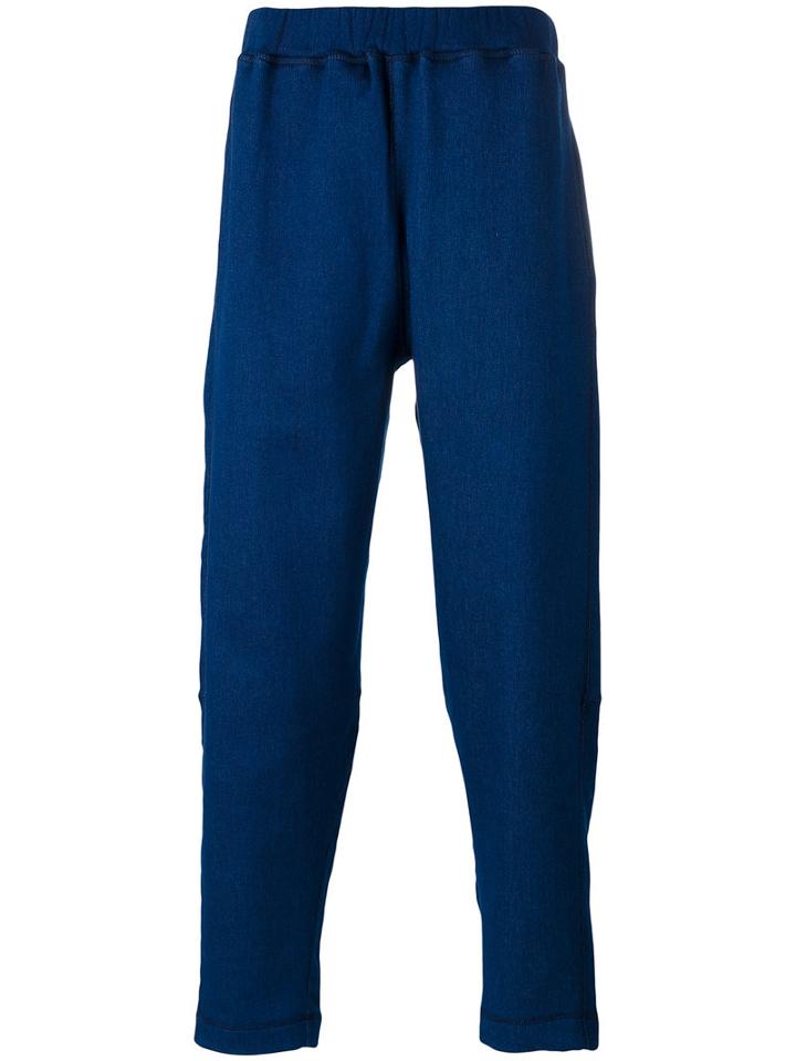 Études House Oversized Track Pants, Men's, Size: 46, Blue, Cotton