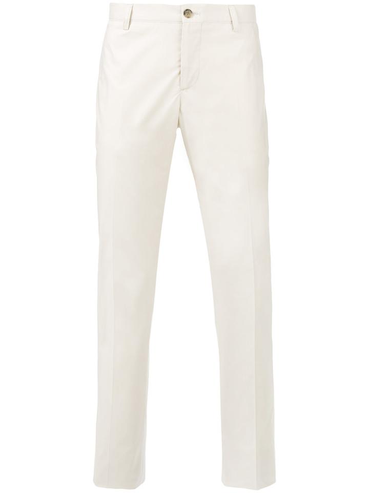 Etro - Tapered Trousers - Men - Cotton/spandex/elastane - 56, Nude/neutrals, Cotton/spandex/elastane