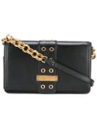 Marc Jacobs Lock And Strap Crossbody Bag, Women's, Black, Leather/metal (other)