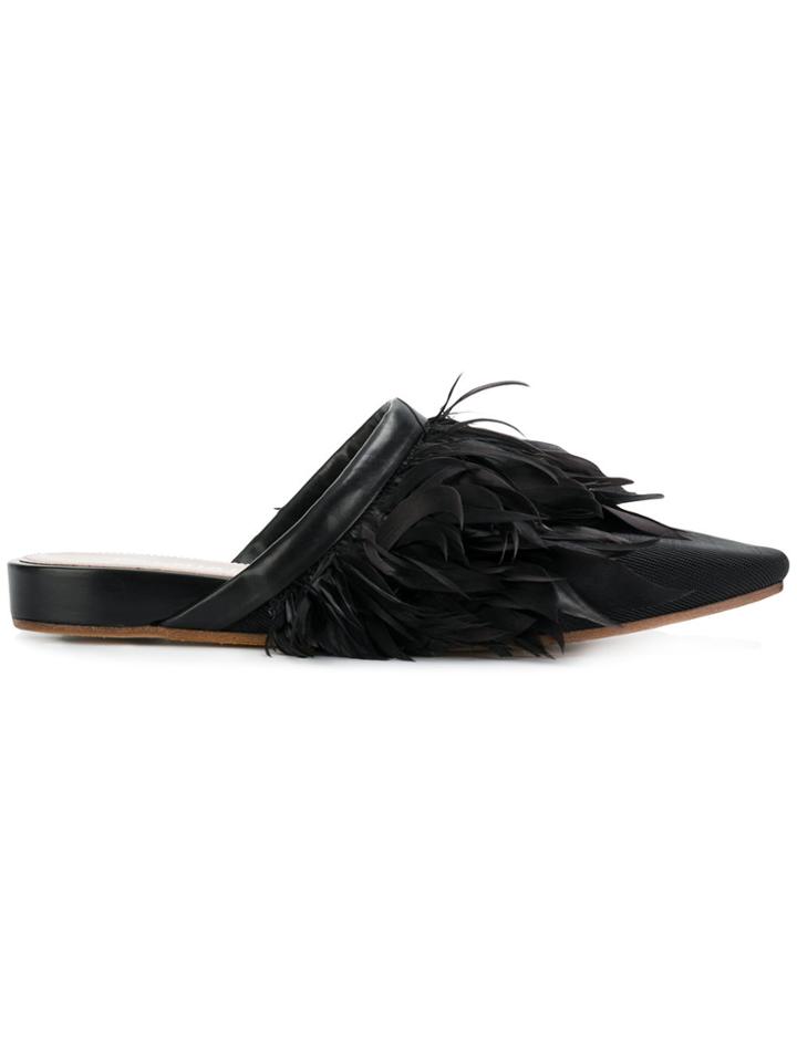 Premiata Flat Mules - Black