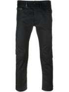 Marcelo Burlon County Of Milan Slim Fit Jeans, Men's, Size: 32, Black, Cotton/polyurethane