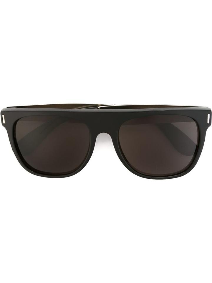 Retrosuperfuture 'flat Top Francis Black Silver' Sunglasses, Adult Unisex, Acetate