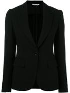 Tonello - Single Button Blazer - Women - Polyester/cupro/viscose - 40, Black, Polyester/cupro/viscose