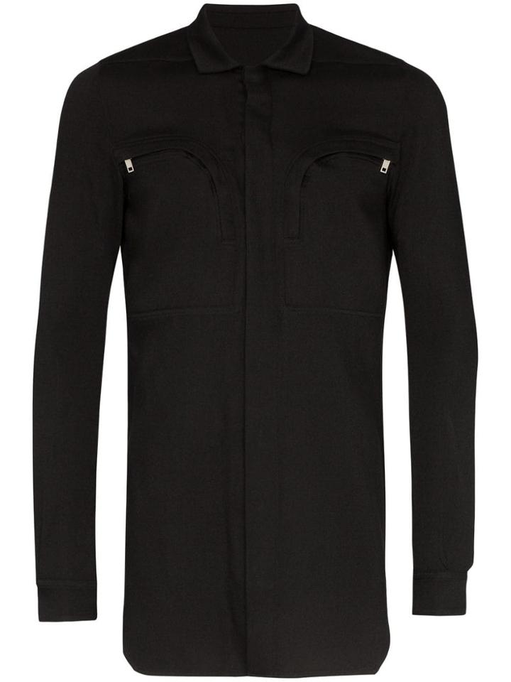 Rick Owens Larry Office Shirt - Black