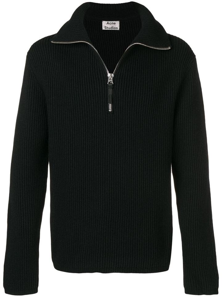 Acne Studios Classic Fisherman Sweater - Black