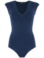 Gig - Cap Sleeves Body - Women - Viscose - M, Women's, Blue, Viscose