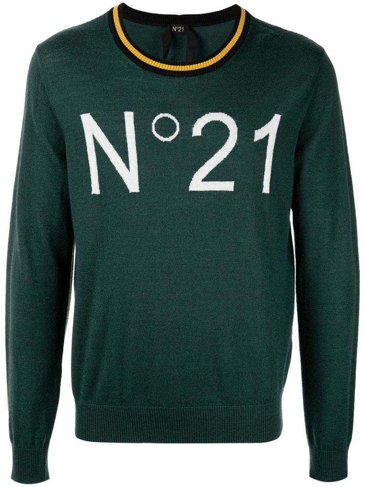 Nº21 Logo Jumper - Green