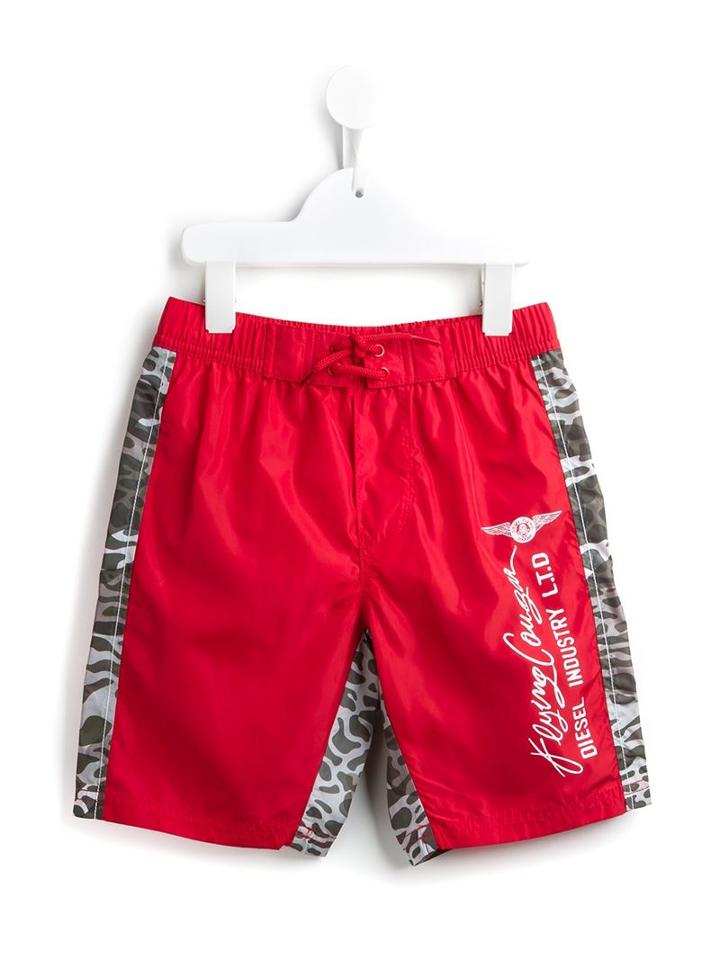 Diesel Kids Miraxik Swim Shorts, Boy's, Size: 10 Yrs, Red