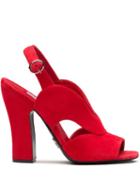 Prada Open-toe Sandals - Red