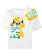 Golden Goose Deluxe Brand Skateboard Print T-shirt, Women's, Size: Xs, White, Cotton