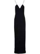 Alexander Wang Sheer Panel Evening Slip Dress - Black