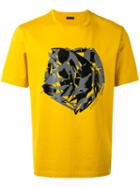 Z Zegna - Abstract Print T-shirt - Men - Cotton - M, Yellow/orange, Cotton