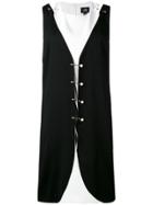 Cavalli Class Pin Detail Layered Dress - Black