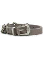 B-low The Belt Chain-embellished Belt - Grey