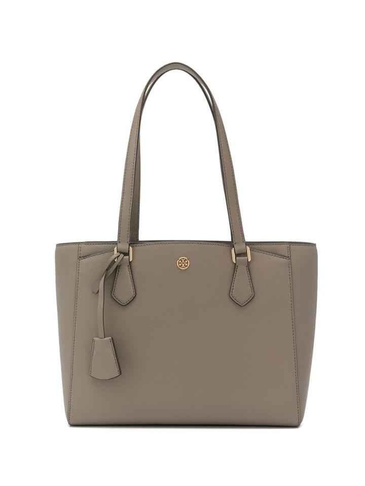 Tory Burch Logo Plaque Tote - Neutrals