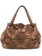 Bottega Veneta Vintage Textured Tote Bag - Brown