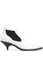 Sies Marjan Kora 50mm Patent-booties - White