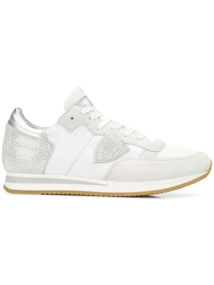 Philippe Model Tropez Studded Sneakers - White