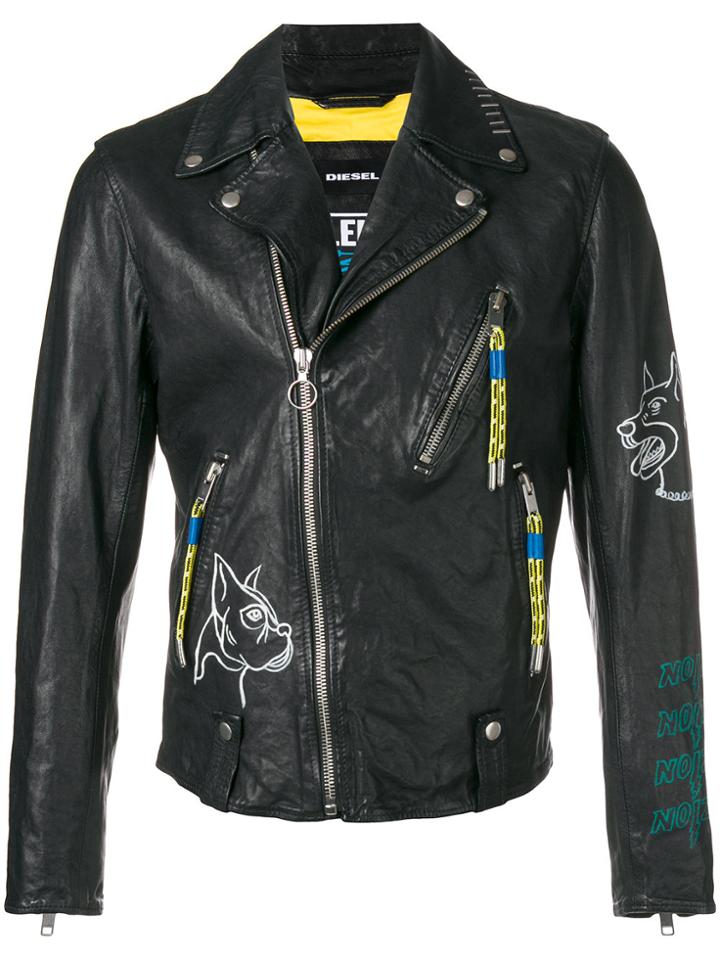 Diesel L-will Biker Jacket - Black