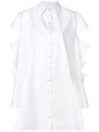 Christopher Kane Slash Shirt Dress - White