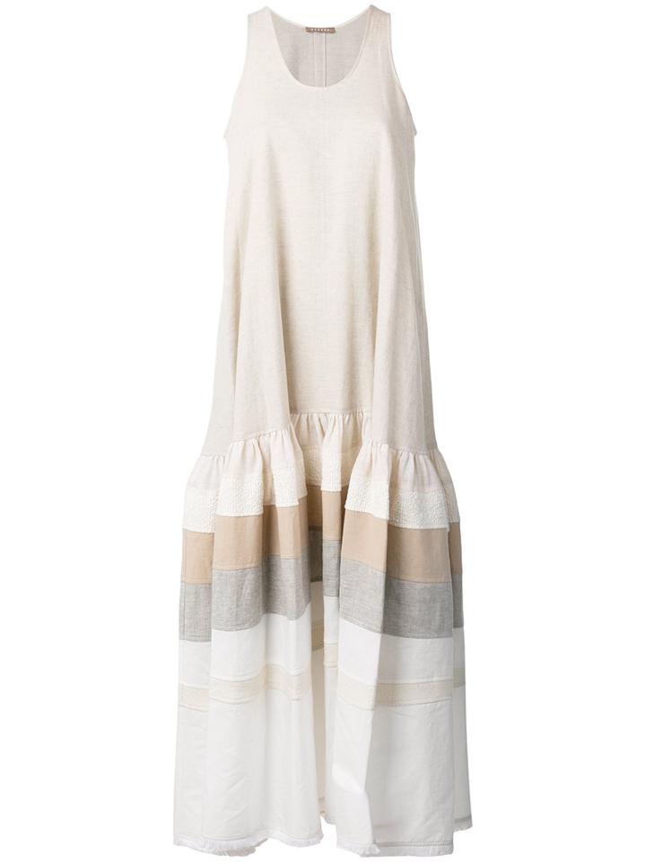 Nehera - Dezire Maxi Dress - Women - Silk/cotton/linen/flax - 36, Nude/neutrals, Silk/cotton/linen/flax