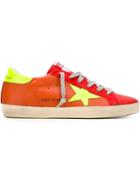 Golden Goose Deluxe Brand Super Star Sneakers, Women's, Size: 40, Red, Rubber/leather/cotton