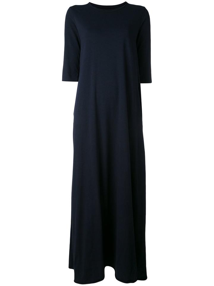 Labo Art Shift Maxi Dress, Women's, Size: 2, Blue, Cotton/spandex/elastane