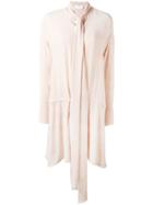 Chloé Neck Tie Dress - Neutrals