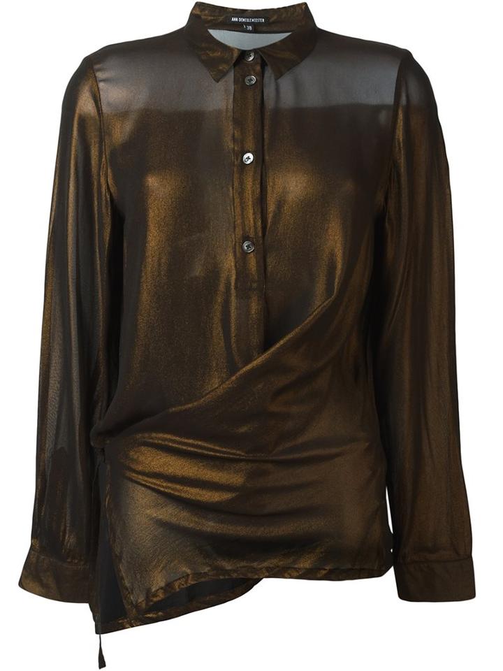 Ann Demeulemeester Asymmetric Hem Blouse