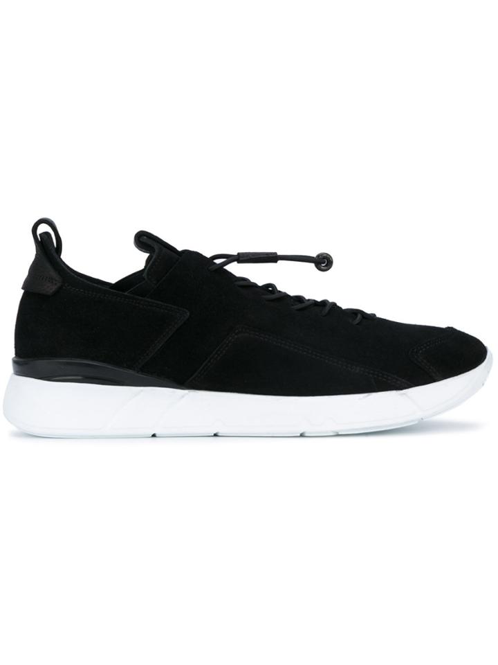 Enso Elasticated Lace-up Sneakers - Black