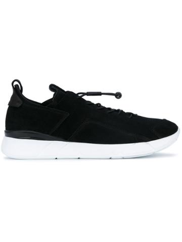 Enso Elasticated Lace-up Sneakers - Black