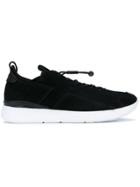 Enso Elasticated Lace-up Sneakers - Black