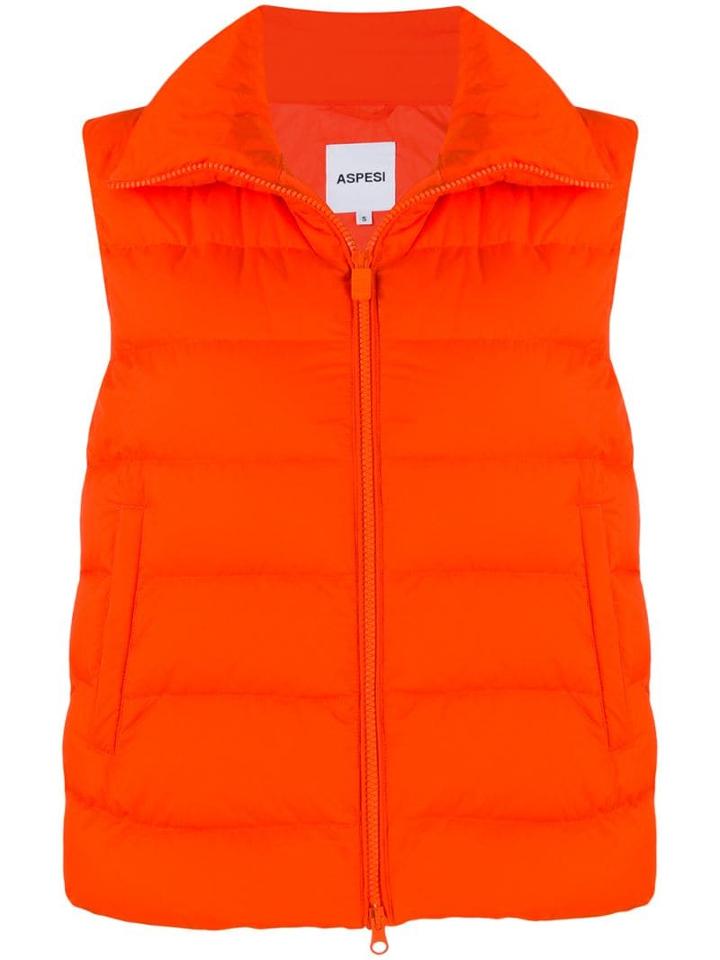 Aspesi Puffer Gilet - Orange