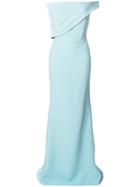 Roland Mouret One Shoulder Fitted Dress - Blue
