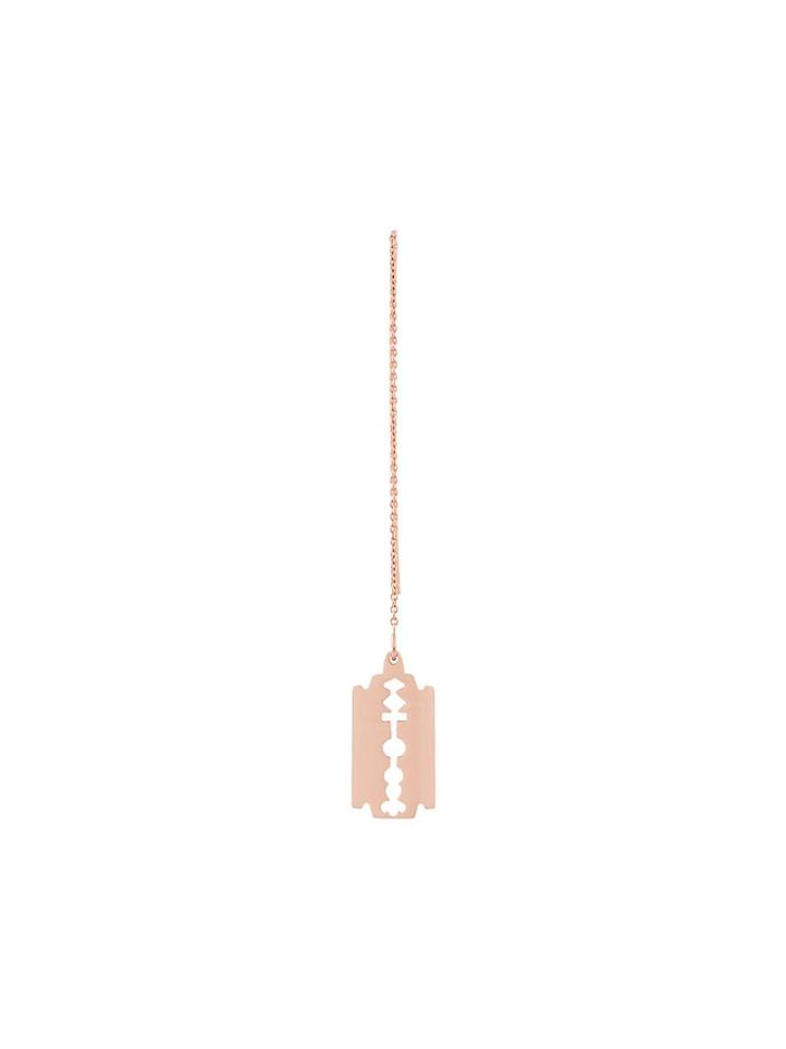 True Rocks Razor Drop Earrings - Pink