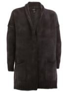 Avant Toi Patch Pockets Mid Cardigan, Men's, Size: Medium, Black, Polyamide/virgin Wool