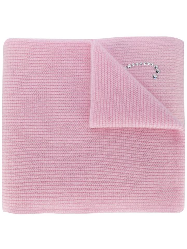 Blumarine Embellished Scarf - Pink