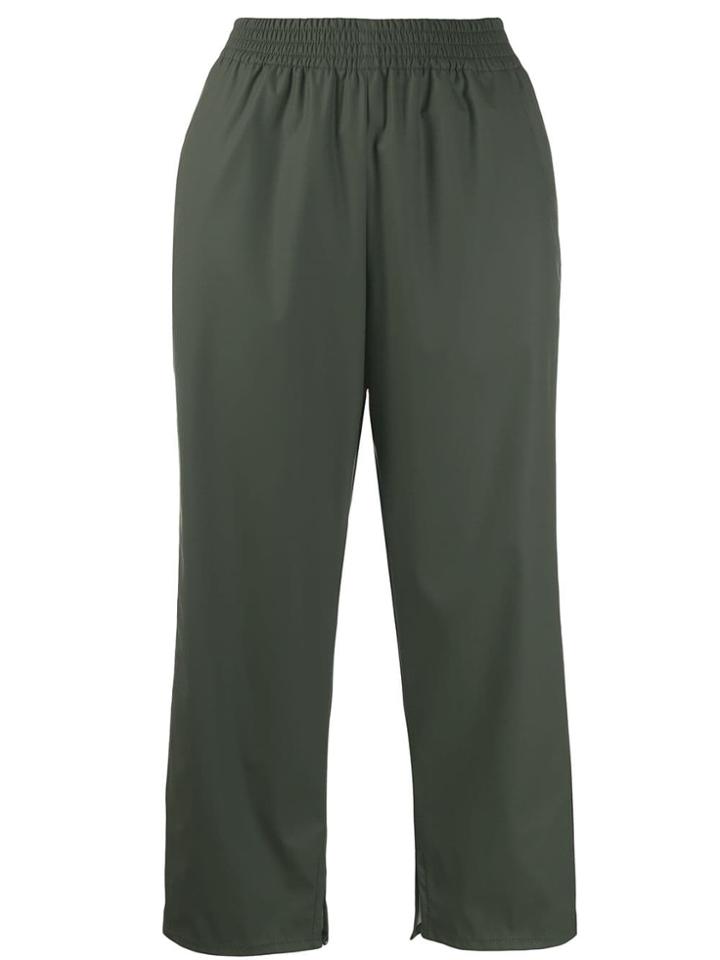 Mm6 Maison Margiela Cropped Track Pants - Green