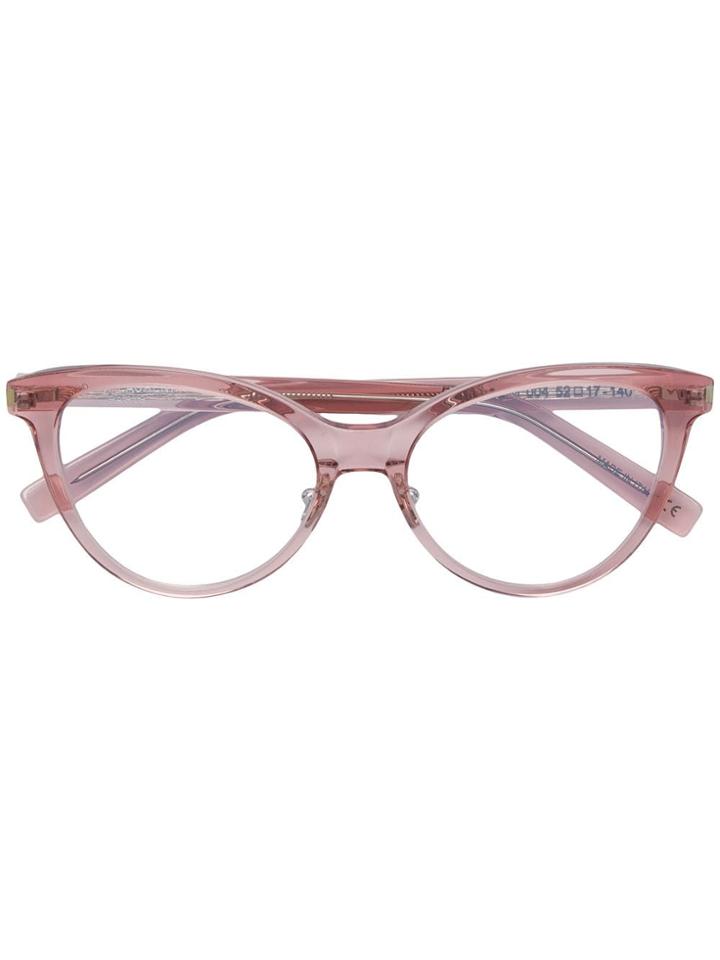 Saint Laurent Eyewear Classic Cat-eye Glasses - Pink