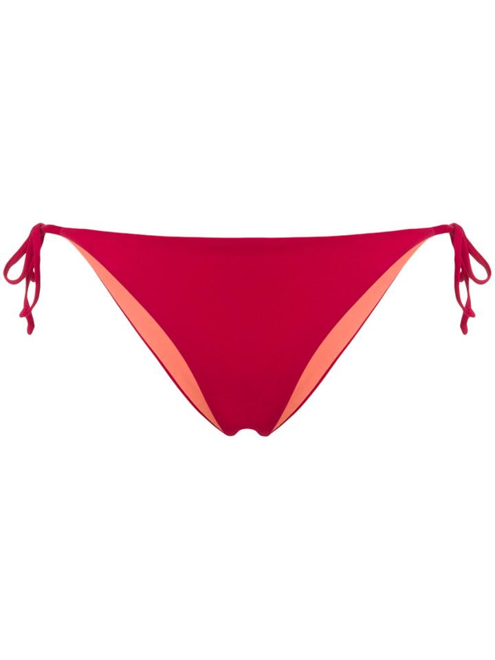 Fisico Side Tie Bikini Bottoms - Red