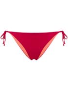 Fisico Side Tie Bikini Bottoms - Red