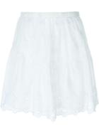 Diane Von Furstenberg 'sadey' Skirt, Women's, Size: 8, White, Cotton/polyester