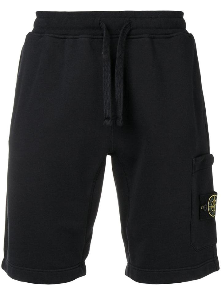 Stone Island Elasticated Waist Shorts - Blue